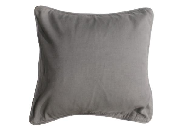 STEEL GREY CANVAS PILLOW