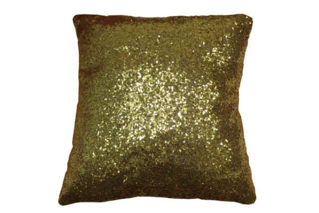 GOLD SEQUIN PILLOW (DBL SIDED)