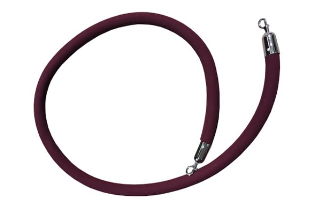 8' BURGUNDY VELOUR  ROPE