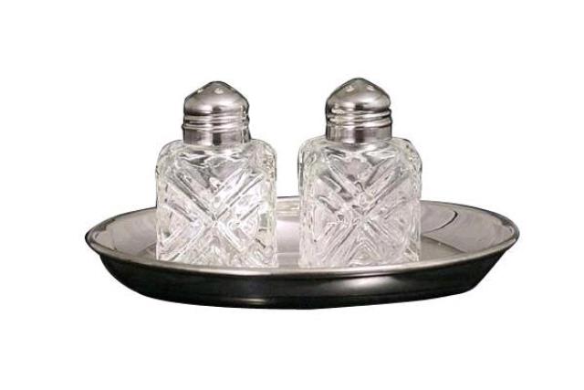 SILVER FANCY SALT/PEPPER SHAKER