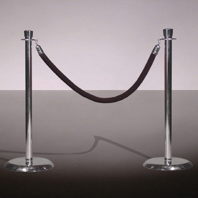 ROPE, 8' BLACK VELOUR (O)