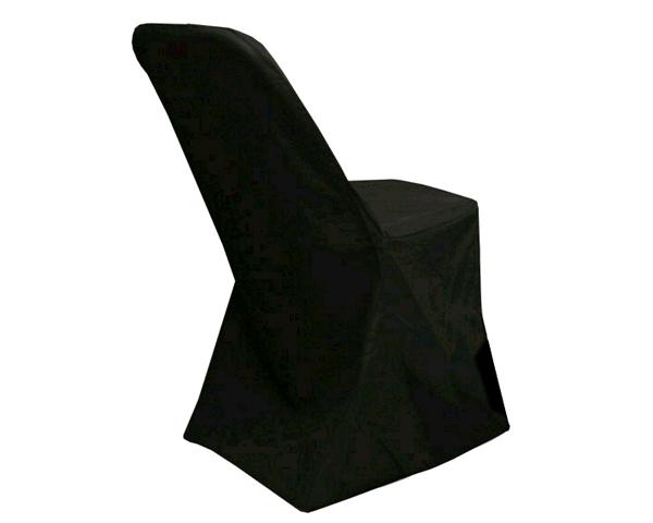 BLACK FOLDING CHAIR COVER