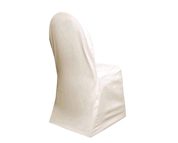 IVORY BANQUET CHAIR COVER