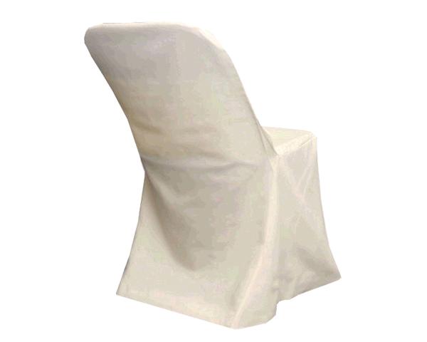 IVORY FOLDING CHAIR COVER