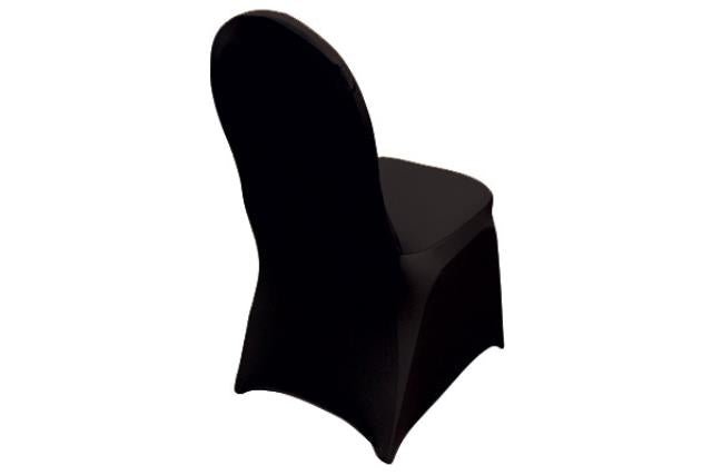 BLACK SPANDEX CHAIR COVER